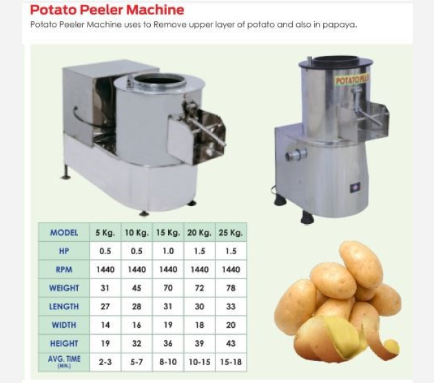 Potato Peeler Machine
